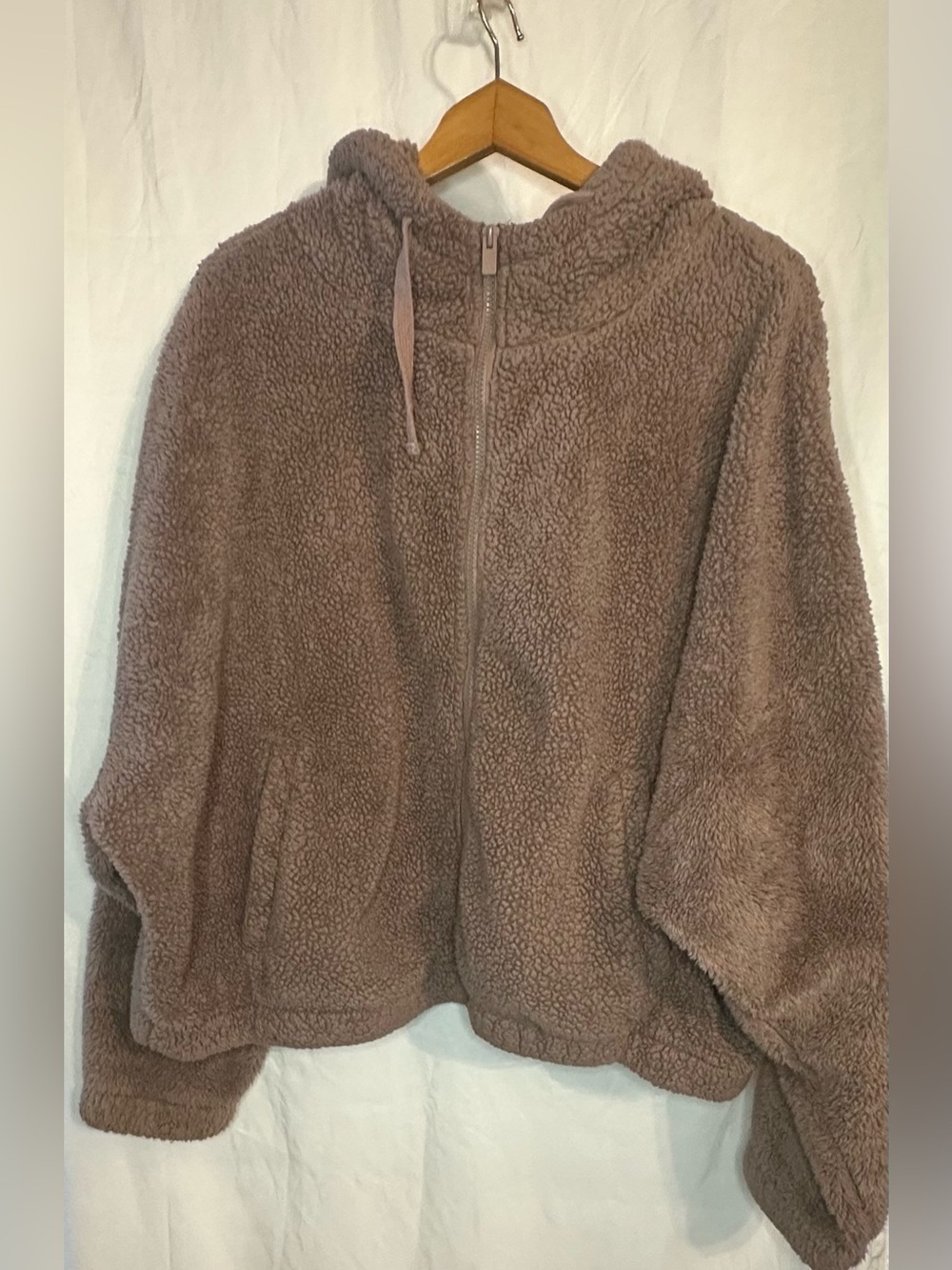 Aeropostale Women’s Brown Hooded Long Sleeve With Pockets Jacket size C-Large